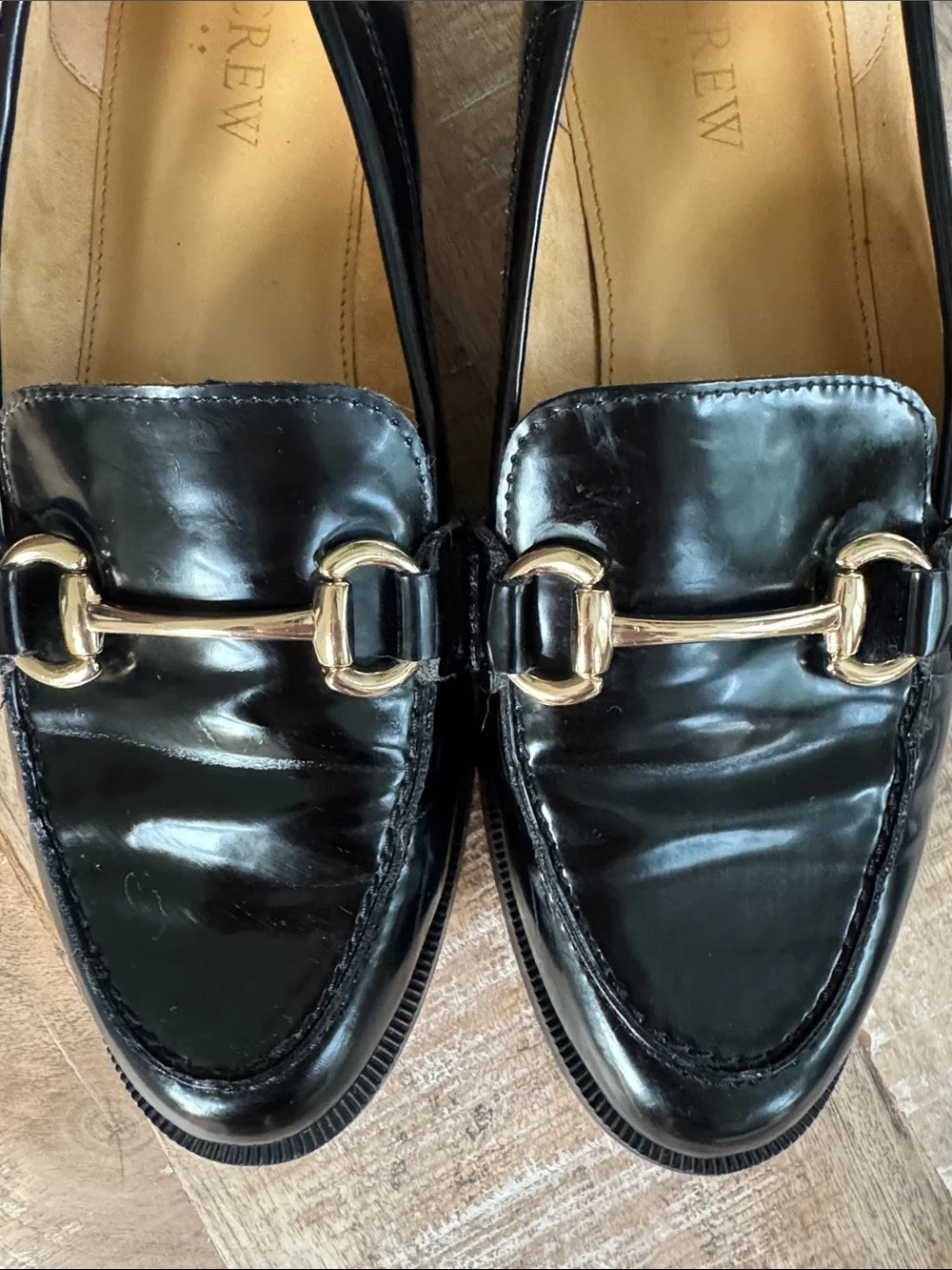 J Crew Black Classic loafers Size 7.5